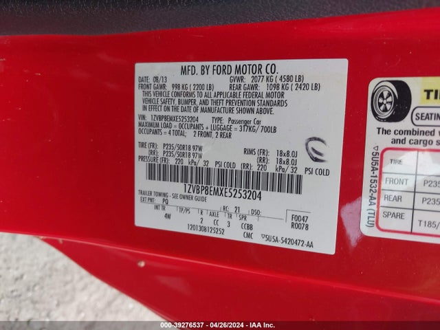 1ZVBP8EMXE5253204 Ford Mustang V6 Premium