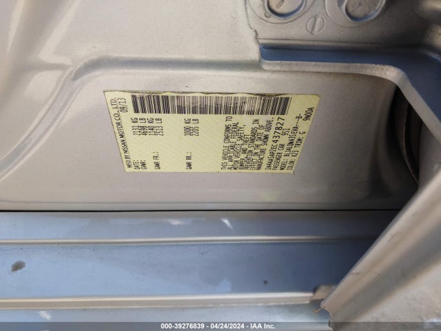 Nissan Maxima 3.5 S 2014 1N4AA5AP2EC437827 Image 9