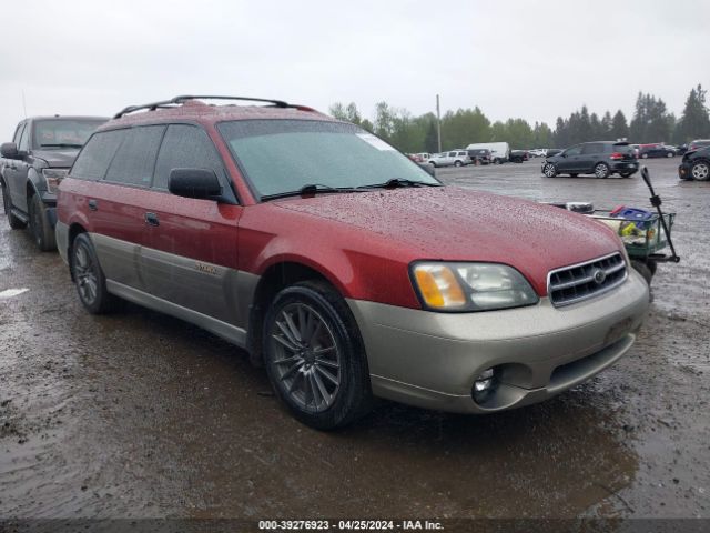Auction sale of the 2002 Subaru Outback, vin: 4S3BH675X27607541, lot number: 39276923