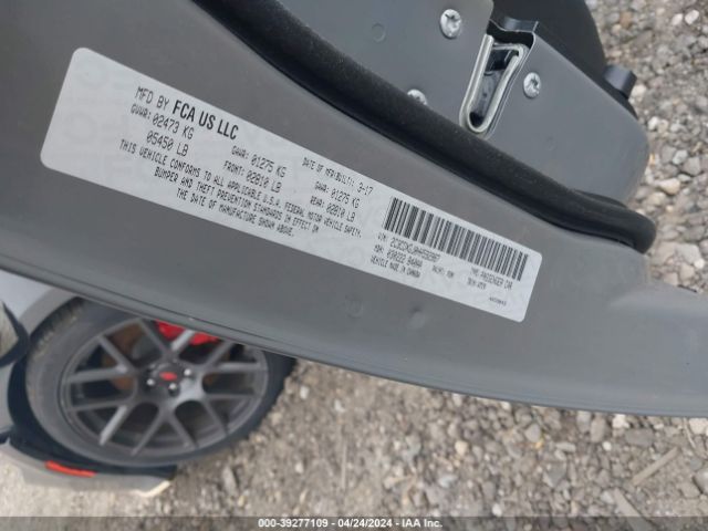 2C3CDXGJ0HH592987 Dodge Charger R/t Scat Pack Rwd