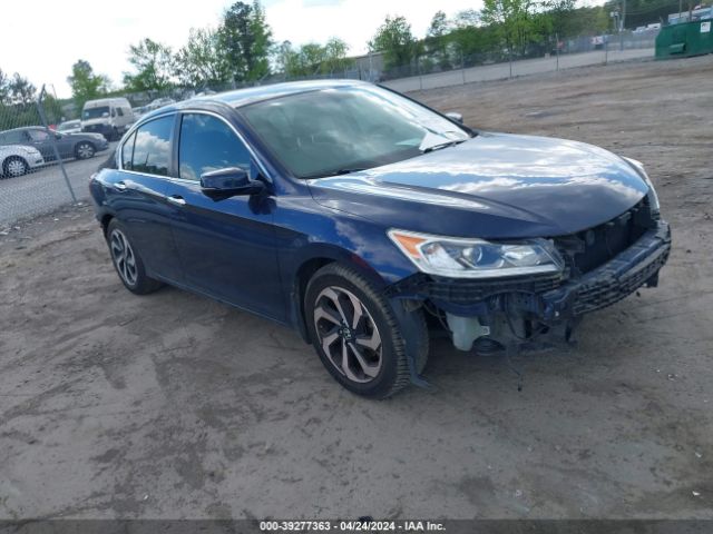 Aukcja sprzedaży 2016 Honda Accord Ex-l, vin: 1HGCR2F87GA120296, numer aukcji: 39277363