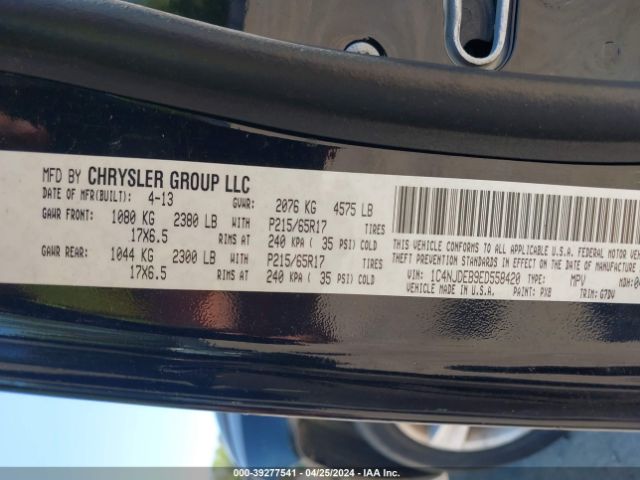 1C4NJDEB9ED558420 Jeep Compass Latitude