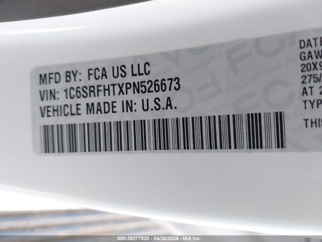 RAM 1500 Limited  4x4 5'7 Box 2023 1C6SRFHTXPN526673 Image 9