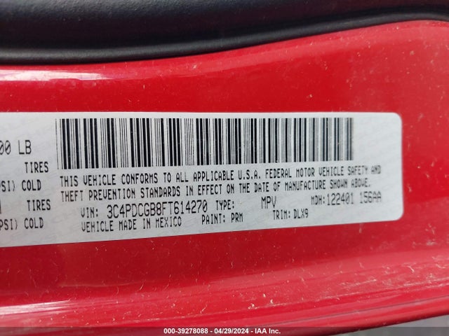 Dodge Journey Crossroad 2015 3C4PDCGB8FT614270 Image 9