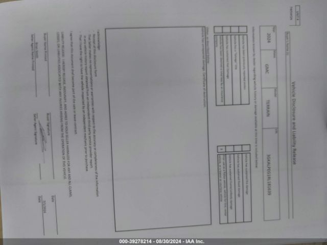 3GKALPEG1RL181639 GMC Terrain Fwd Slt