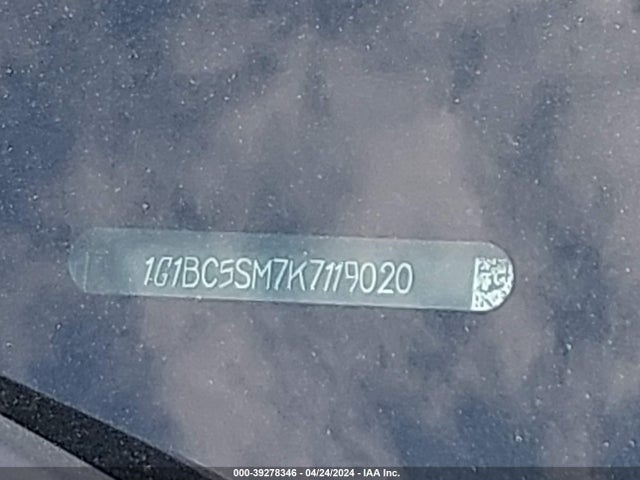 Chevrolet CRUZE LS 2019 1G1BC5SM7K7119020 Image 9