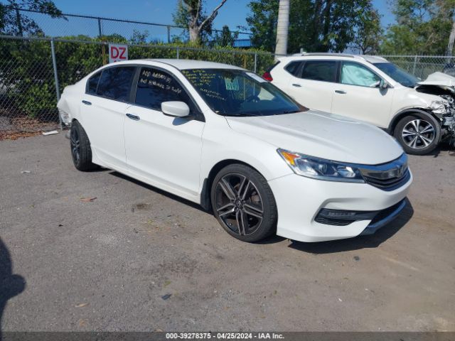 Auction sale of the 2016 Honda Accord Sport, vin: 1HGCR2F52GA049126, lot number: 39278375