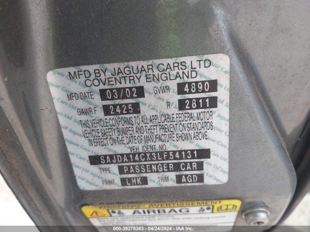 2003 JAGUAR XJ SAJDA14CX3LF54131 Photo 8