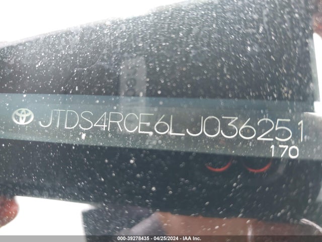 Toyota COROLLA SE 2020 JTDS4RCE6LJ036251 Image 9