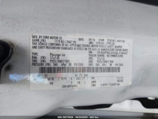 1FADP5CUXGL118435 Ford C-max Energi Sel