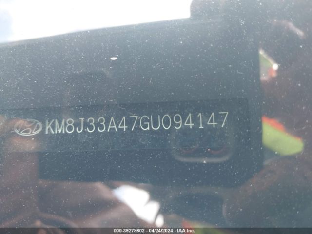 KM8J33A47GU094147 Hyundai TUCSON SE