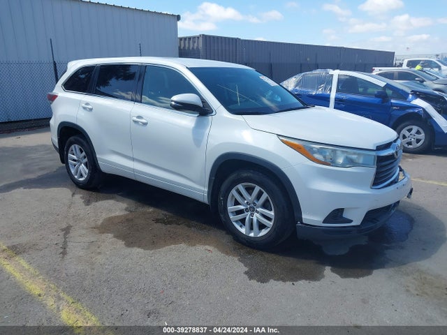 Toyota Highlander Le 2016 5TDZARFH6GS021206 Image 1