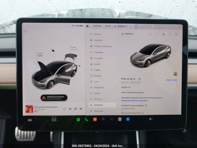 5YJ3E1EBXJF083342 Tesla Model 3 Long Range/performance