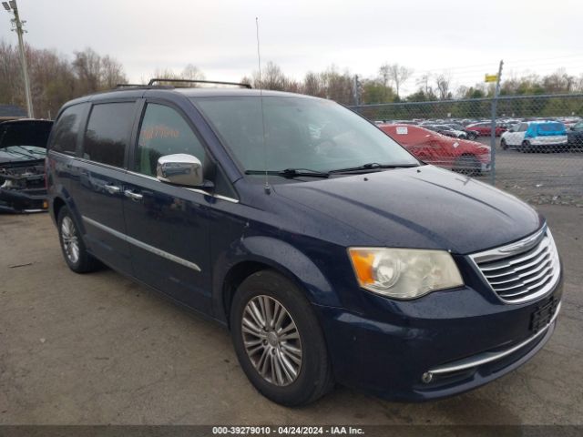 Auction sale of the 2013 Chrysler Town & Country Touring-l, vin: 2C4RC1CG8DR745460, lot number: 39279010