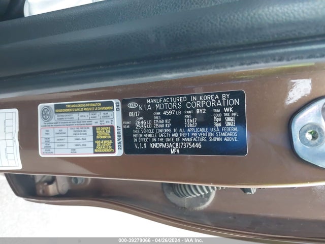 KIA Sportage Lx 2018 KNDPM3AC8J7375446 Image 9