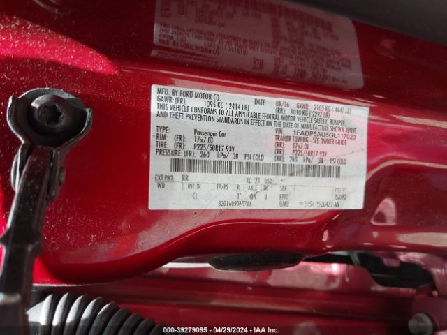 1FADP5AU5GL117020 Ford C-max Hybrid Se