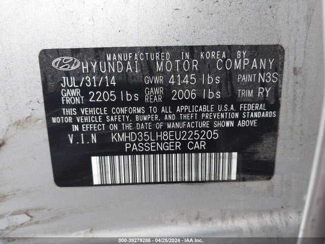 Hyundai ELANTRA GT 2014 KMHD35LH8EU225205 Image 9