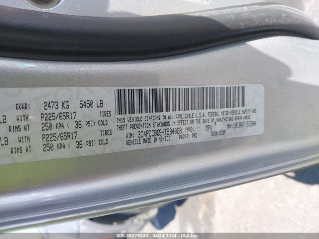 3C4PDCBG9HT534028 Dodge Journey Sxt