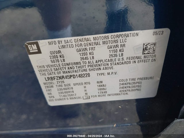 LRBFZNR45PD148228 Buick Envision Essence Fwd