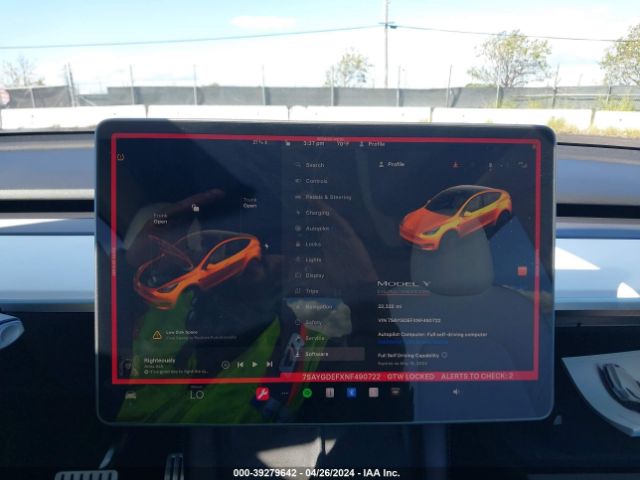 7SAYGDEFXNF490722 Tesla Model Y Performance Dual Motor All-wheel Drive
