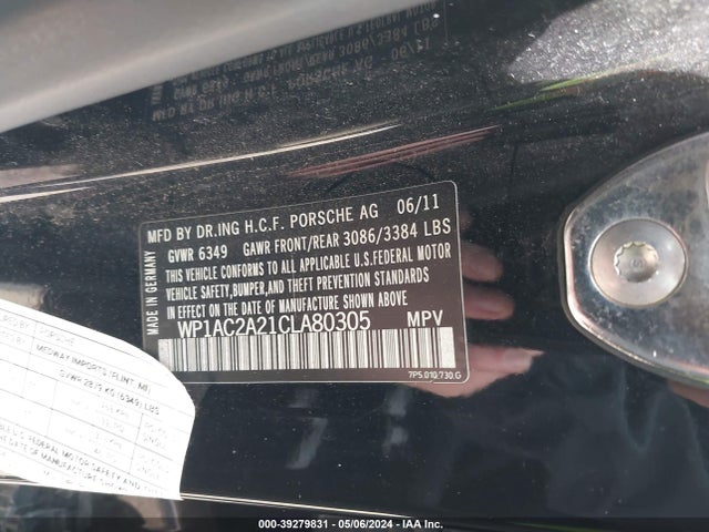 2012 PORSCHE CAYENNE WP1AC2A21CLA80305 Photo 8