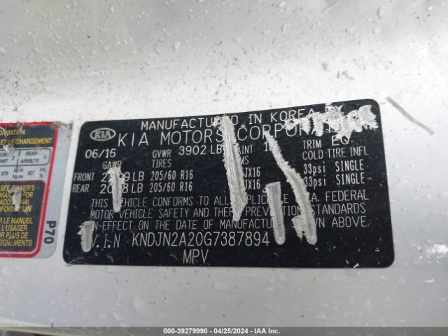 KNDJN2A20G7387894 KIA Soul