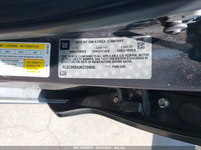 Chevrolet Spark Ls Cvt 2019 KL8CB6SA3KC724856 Image 9