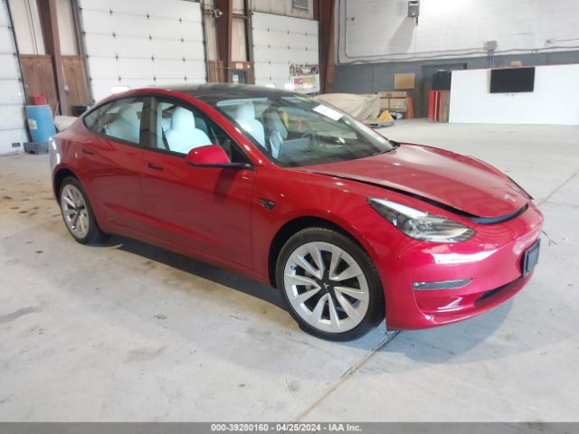 2023 Tesla Model 3 Long Range Dual Motor All-wheel Drive მანქანა იყიდება აუქციონზე, vin: 5YJ3E1EB9PF591956, აუქციონის ნომერი: 39280160