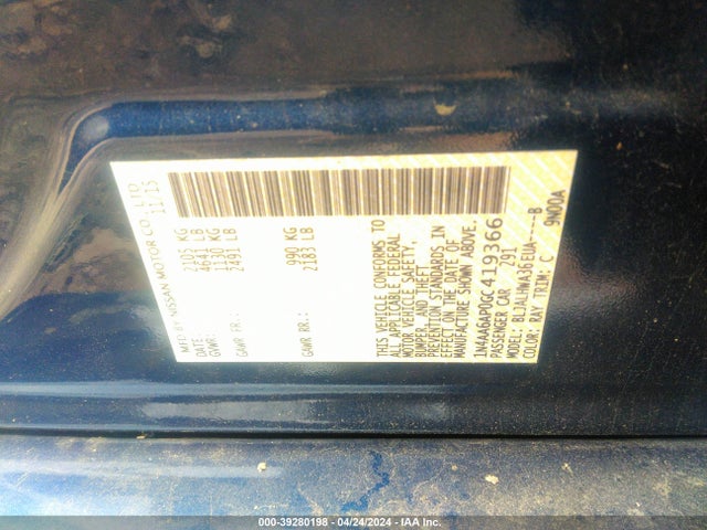Nissan Maxima 3.5 Platinum 2016 1N4AA6AP0GC419366 Image 9