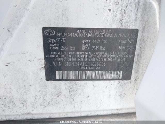 Hyundai SONATA SE 2018 5NPE24AF5JH655656 Image 9