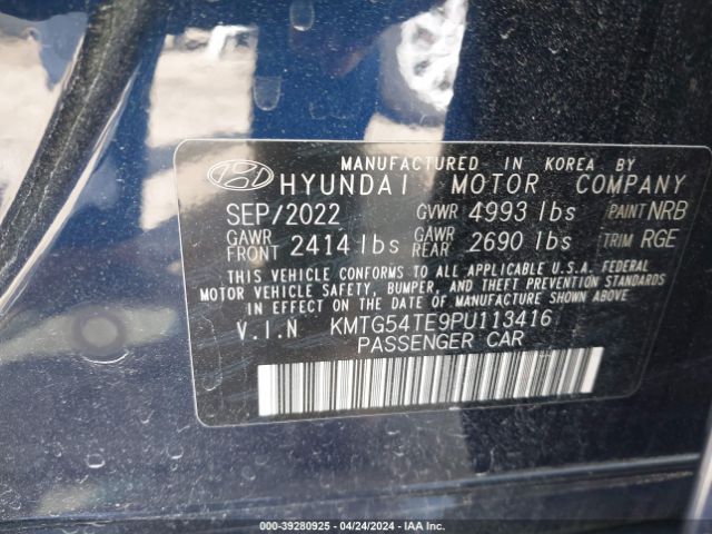 KMTG54TE9PU113416 Genesis G70 3.3t Awd
