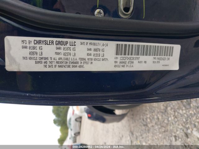 1C3CDFDH3ED819707 Dodge Dart Aero
