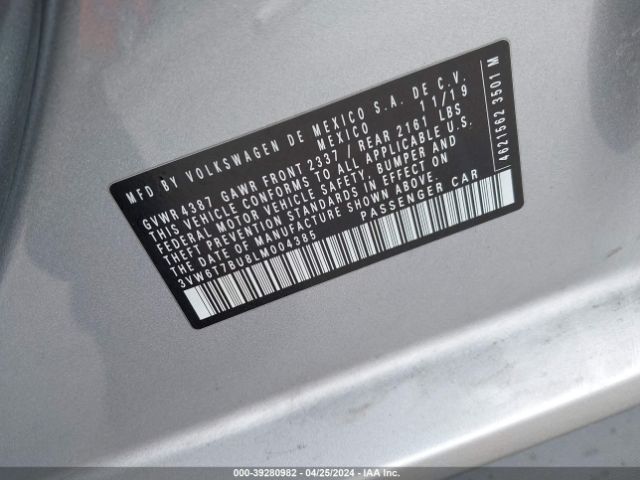 3VW6T7BU8LM004385 Volkswagen Jetta Gli 2.0t Autobahn/2.0t S