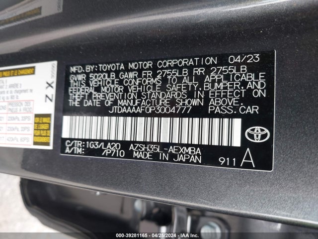 Toyota Crown Xle/limited 2023 JTDAAAAF0P3004777 Image 9