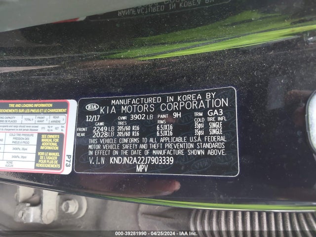 KIA Soul 2018 KNDJN2A22J7903339 Image 9