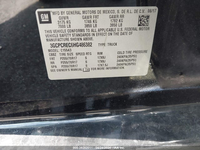 Chevrolet Silverado 1500 1lt 2017 3GCPCREC6HG486382 Image 9