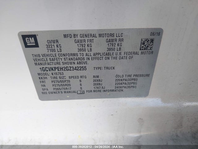 Chevrolet Silverado 1500 Custom 2016 1GCVKPEH2GZ342255 Image 9