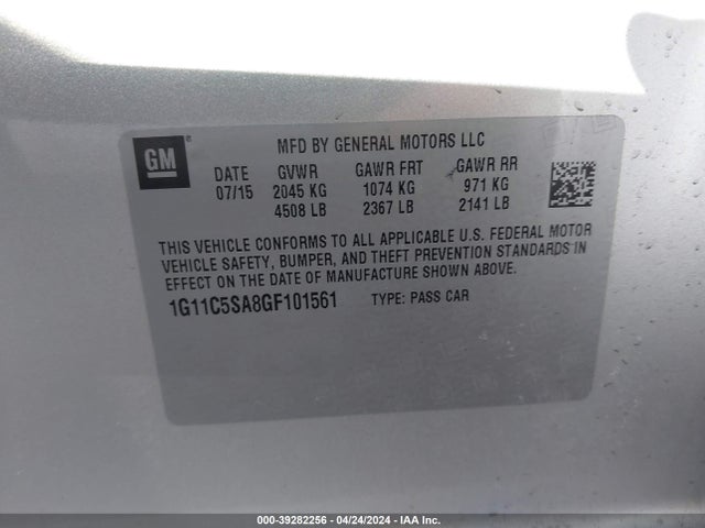 Chevrolet Malibu Limited Lt 2016 1G11C5SA8GF101561 Image 9