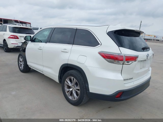 Toyota Highlander Xle V6 2015 5TDKKRFH5FS091261 Image 3