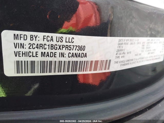 2C4RC1BGXPR577360 Chrysler Pacifica Touring L