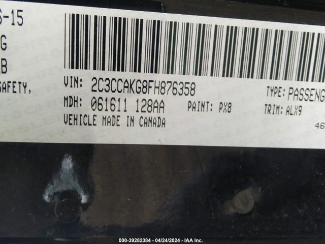 Chrysler 300c Awd 2015 2C3CCAKG8FH876358 Image 9