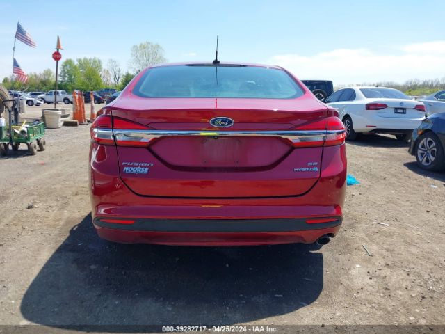 3FA6P0LU9JR147218 Ford Fusion Hybrid Se