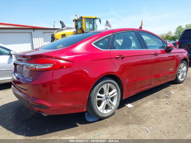 3FA6P0LU9JR147218 Ford Fusion Hybrid Se