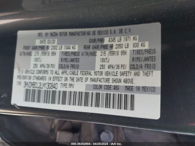 3MVDMBCL2LM130840 Mazda Cx-30 Select Package