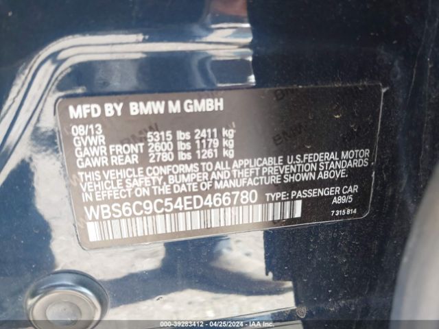 WBS6C9C54ED466780 BMW M6 Gran Coupe