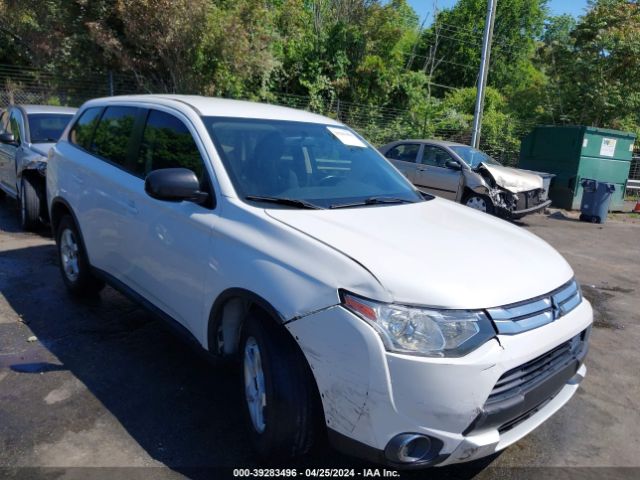 2015 Mitsubishi Outlander Es მანქანა იყიდება აუქციონზე, vin: JA4AD2A3XFZ010143, აუქციონის ნომერი: 39283496