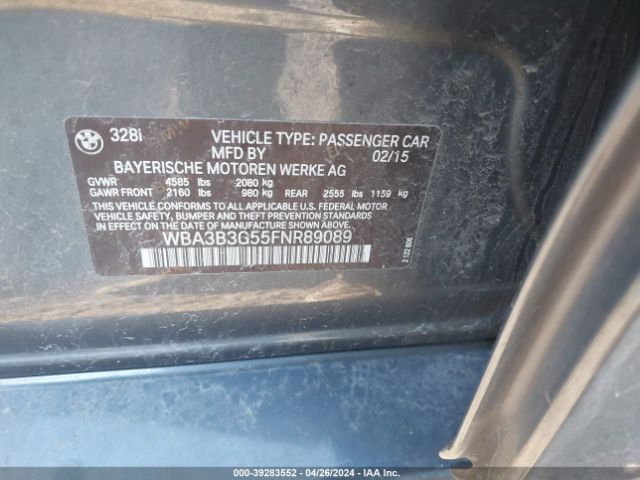 WBA3B3G55FNR89089 BMW 328i Xdrive