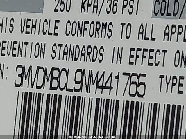 3MVDMBCL9NM441765 Mazda Cx-30 Carbon Edition