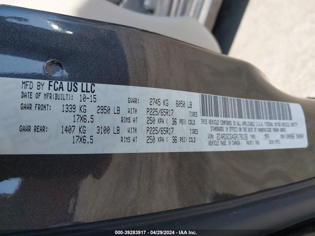 Dodge Grand Caravan Sxt 2016 2C4RDGCG4GR176126 Image 9