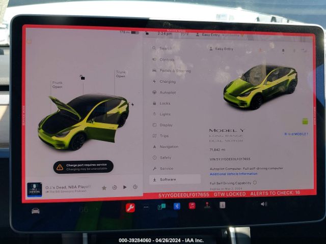 5YJYGDEE0LF017655 Tesla Model Y Long Range Dual Motor All-wheel Drive
